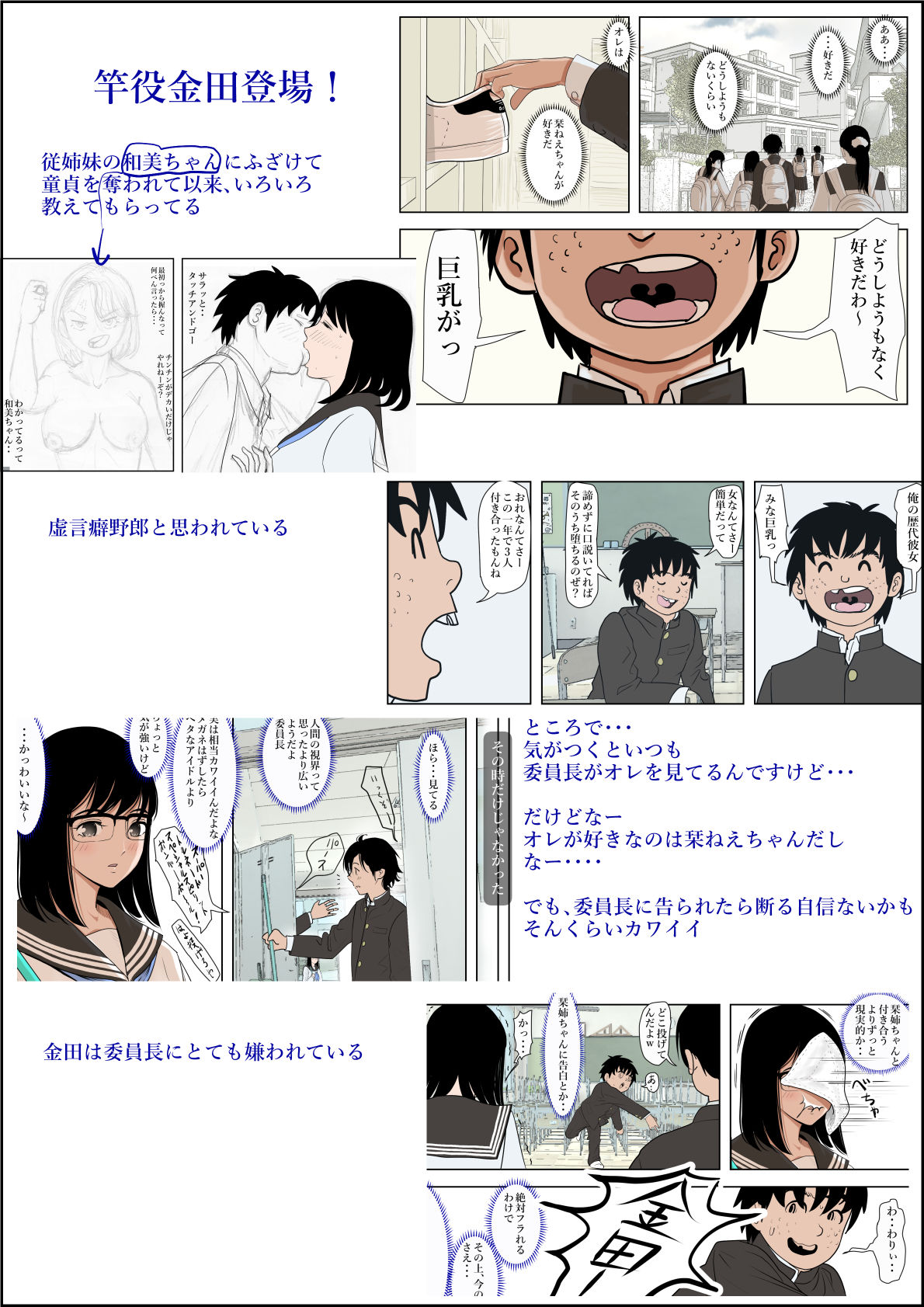 金田は何も悪くないVol.1 サンプル4ページ目