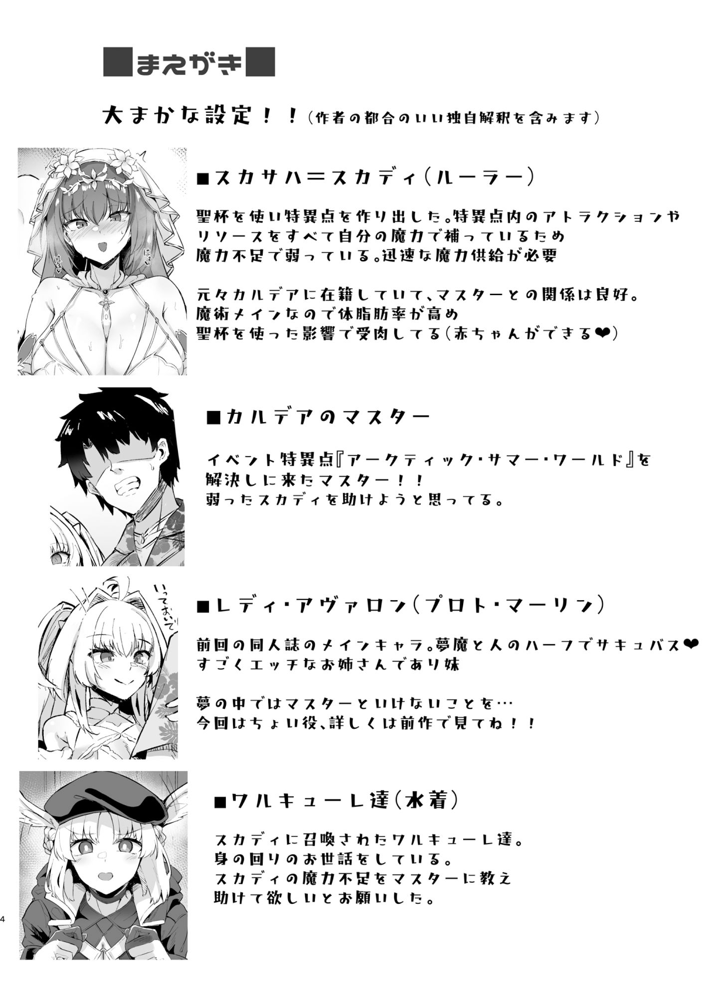 花嫁スカディに魔力供給して結婚する本 サンプル1ページ目