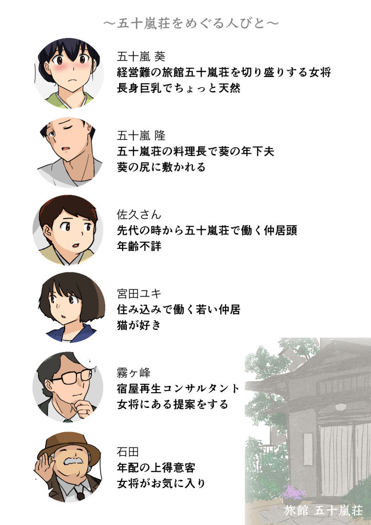 崖っぷち女将の隠巨乳 サンプル1ページ目