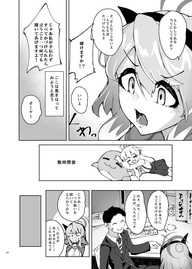 天雨アコはイライラしている サンプル2ページ目