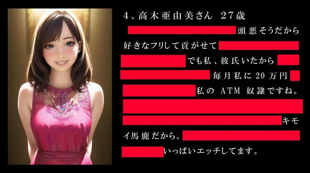 NTR男子は女性に処罰される サンプル3ページ目