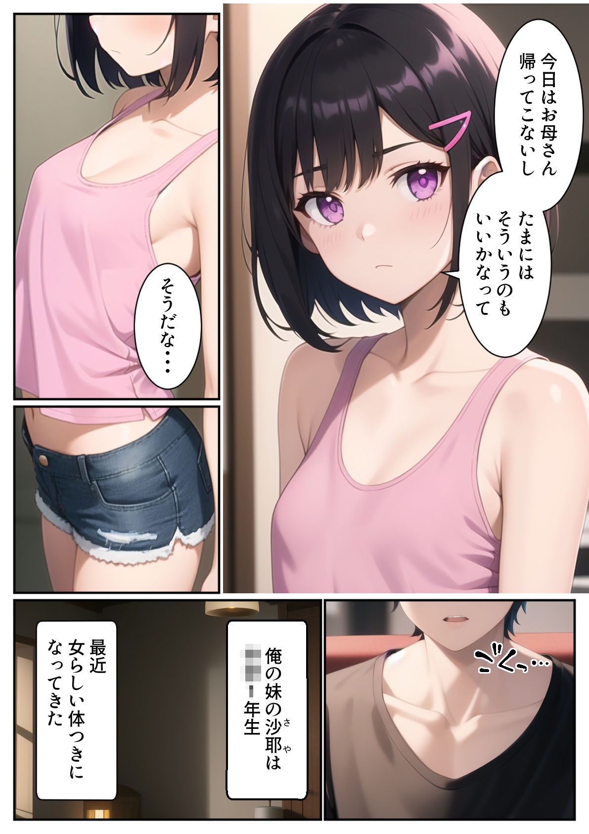 俺の妹が一緒にお風呂に入ろうと誘ってきた件 サンプル1ページ目