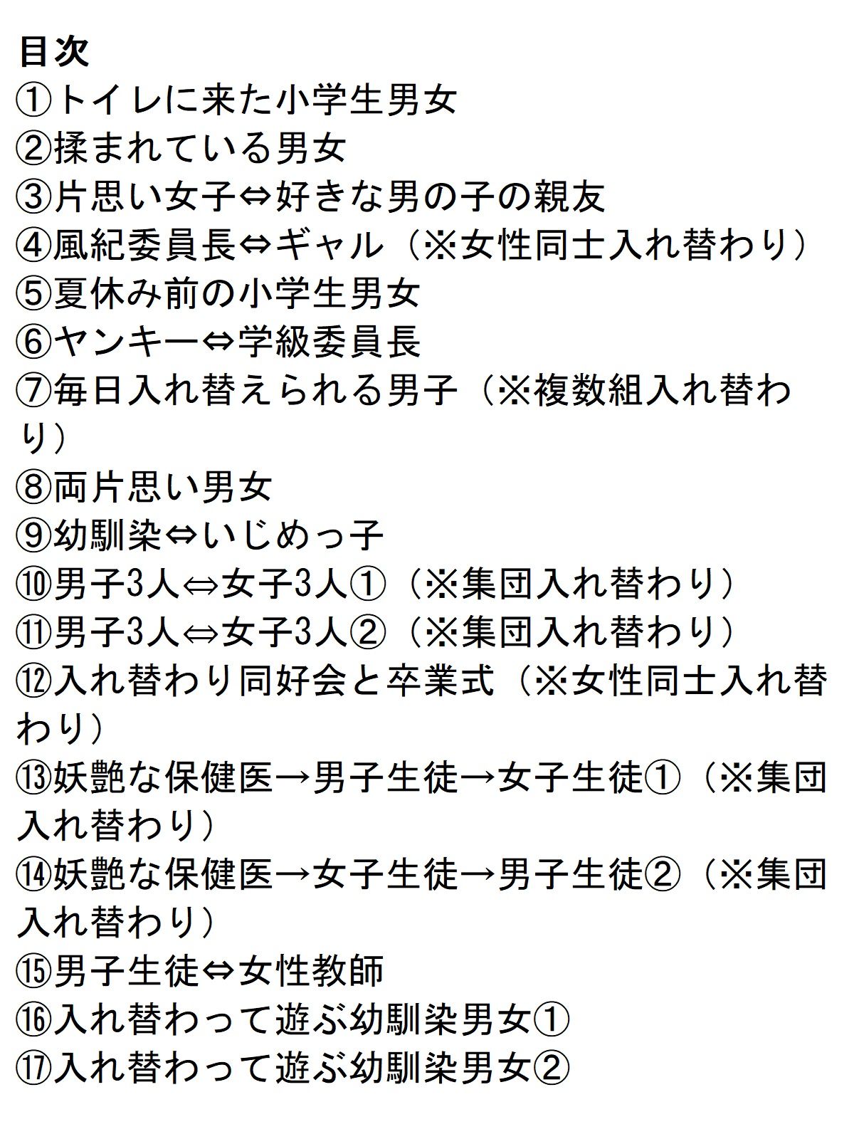 入れ替えトイレの怪（総集編） サンプル1ページ目