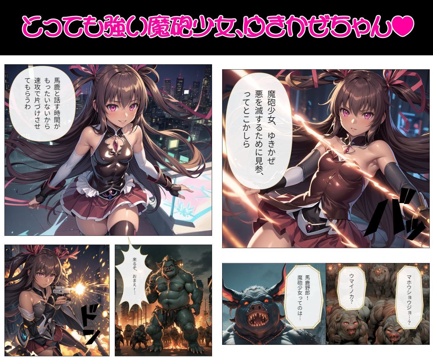 魔法少女ゆきかぜ、堕ちる サンプル1ページ目