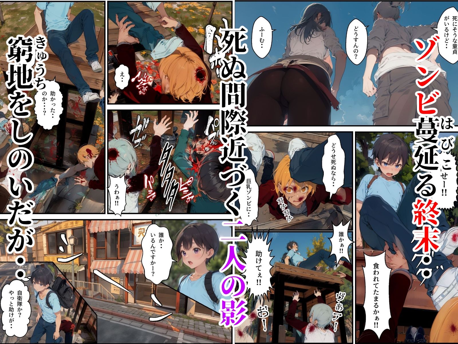 終末世界で性欲処理係に任命された話 サンプル1ページ目