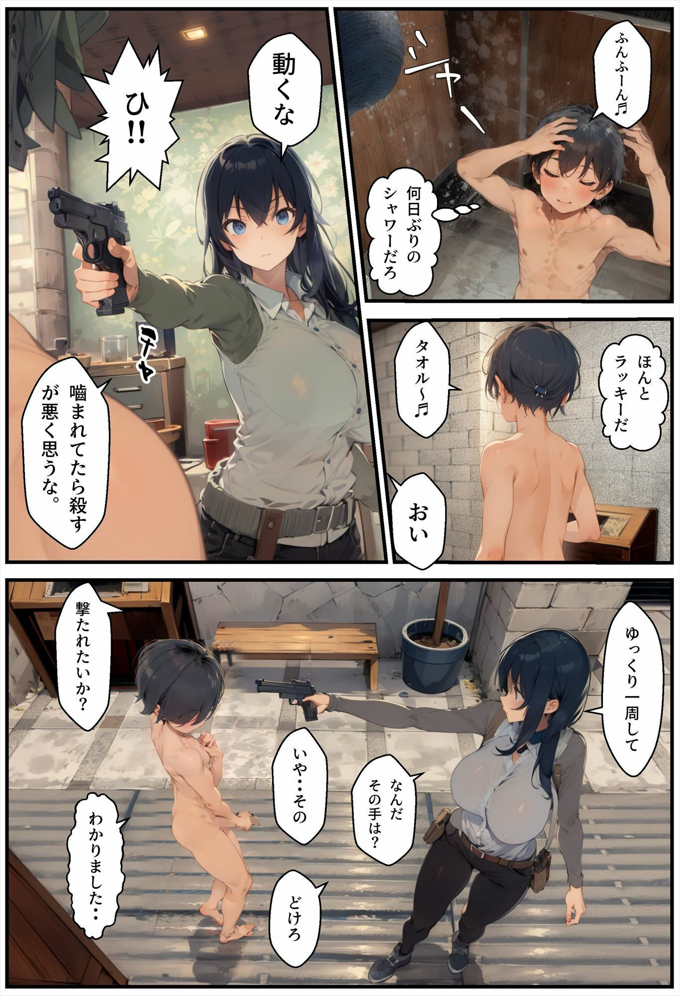 終末世界で性欲処理係に任命された話 サンプル3ページ目
