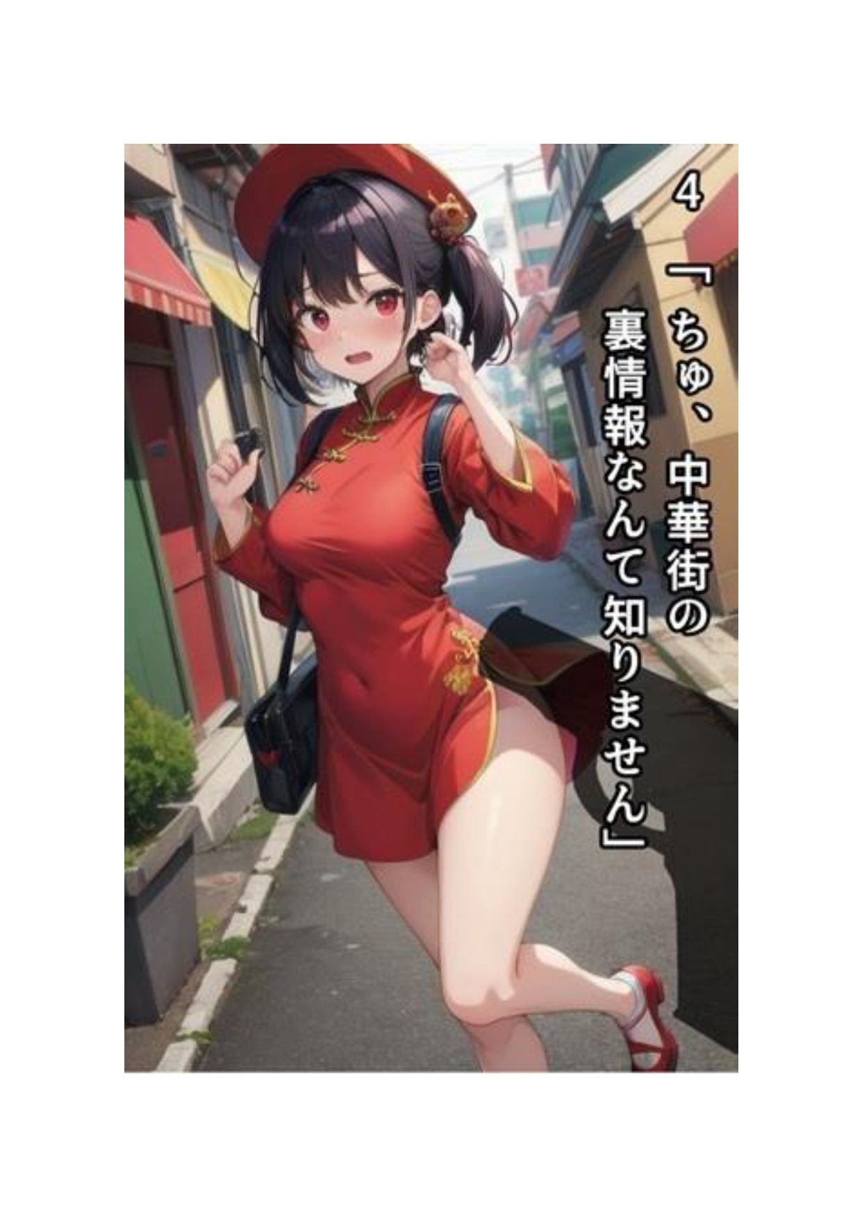 イラスト＋ショートストーリーの世界 その2 「チャイナ服を着たばっかりに……」 サンプル7ページ目
