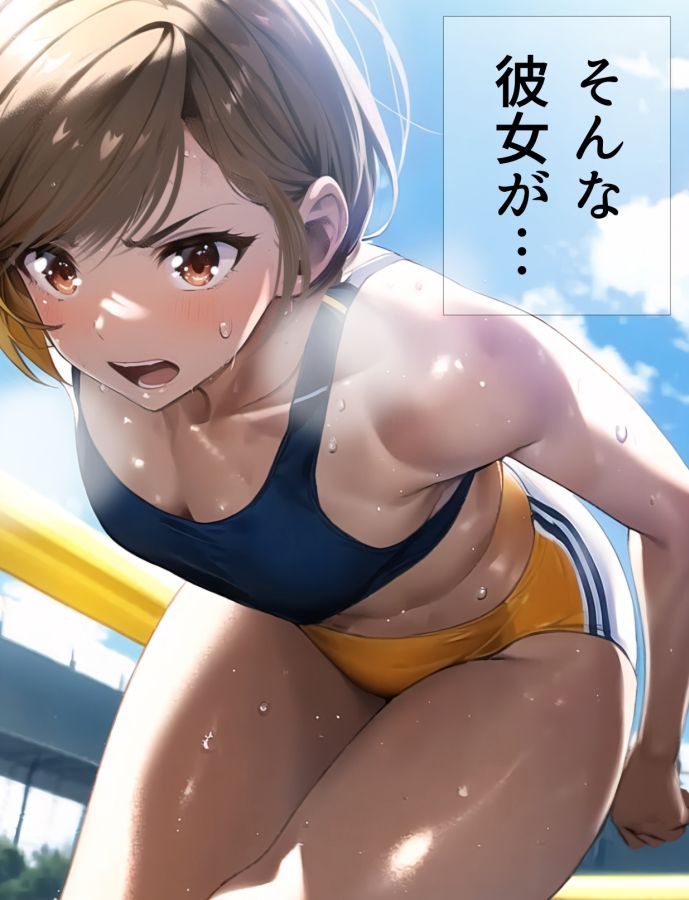 陸上少女 弓達遥花 〜三人目の女神〜 サンプル4ページ目