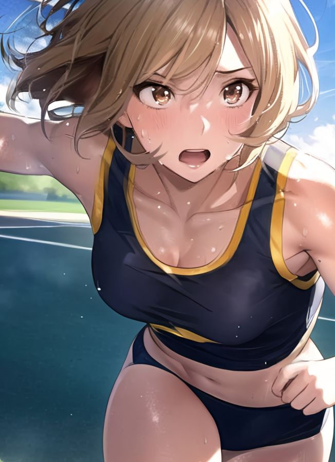 陸上少女 弓達遥花 〜三人目の女神〜 サンプル7ページ目