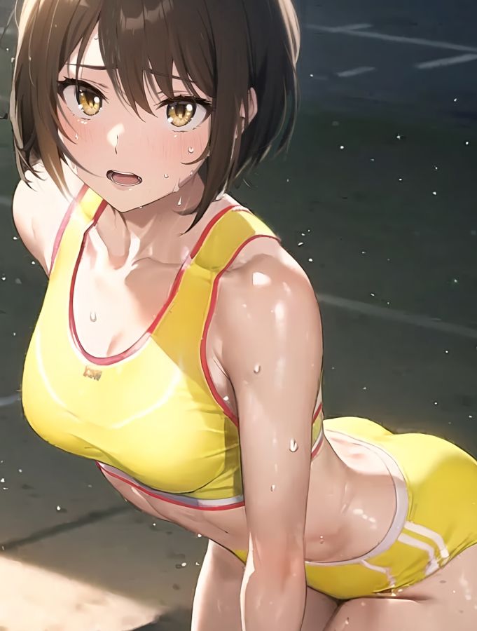 陸上少女 弓達遥花 〜三人目の女神〜 サンプル9ページ目