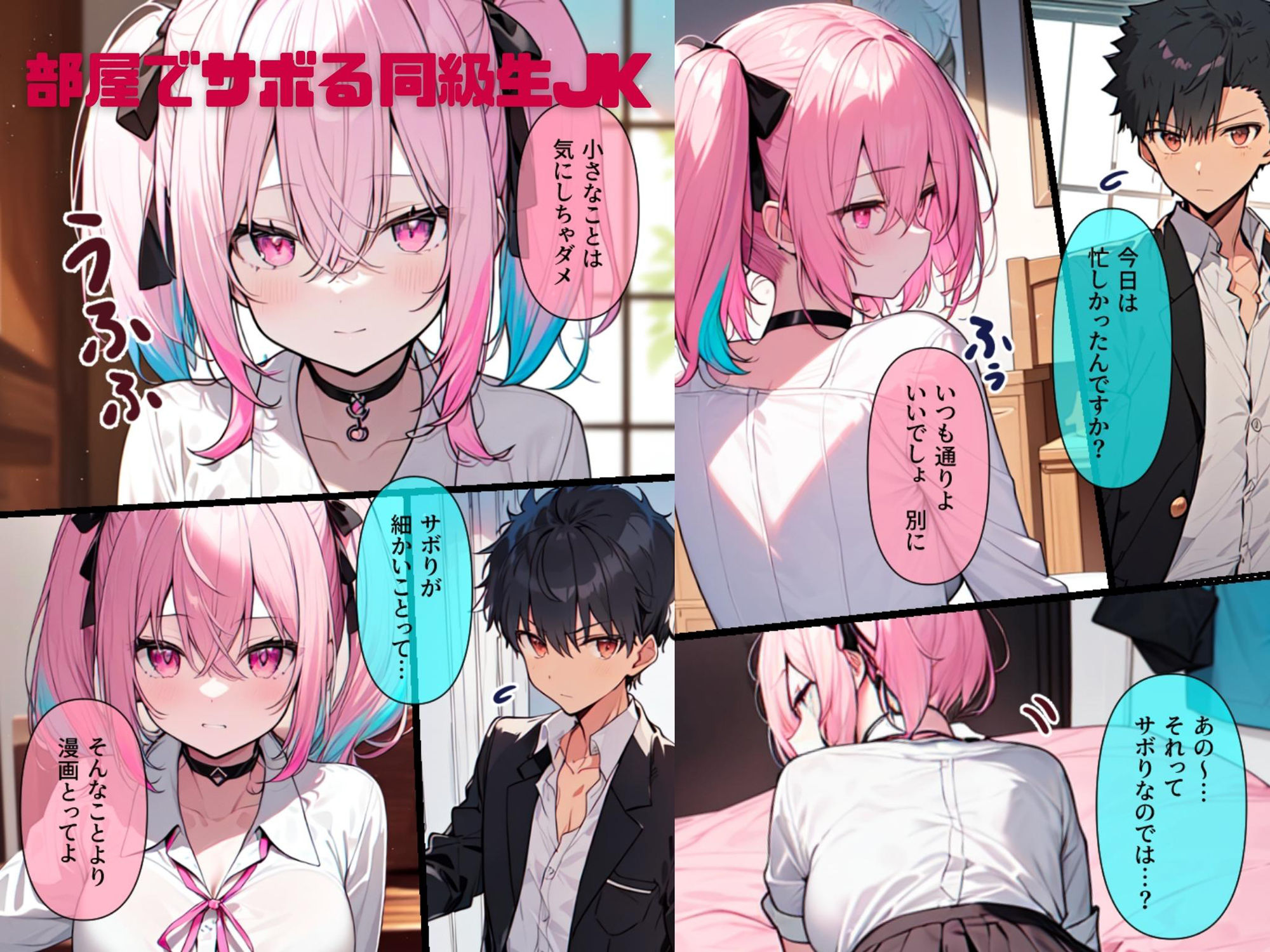 無表情むっつり同級生ギャルJK〜未熟で感じない同級生ギャルのま○こを使わせてもらっていたら実はめちゃエロくて襲ってきたので仕方なくメス堕ちさせました サンプル1ページ目