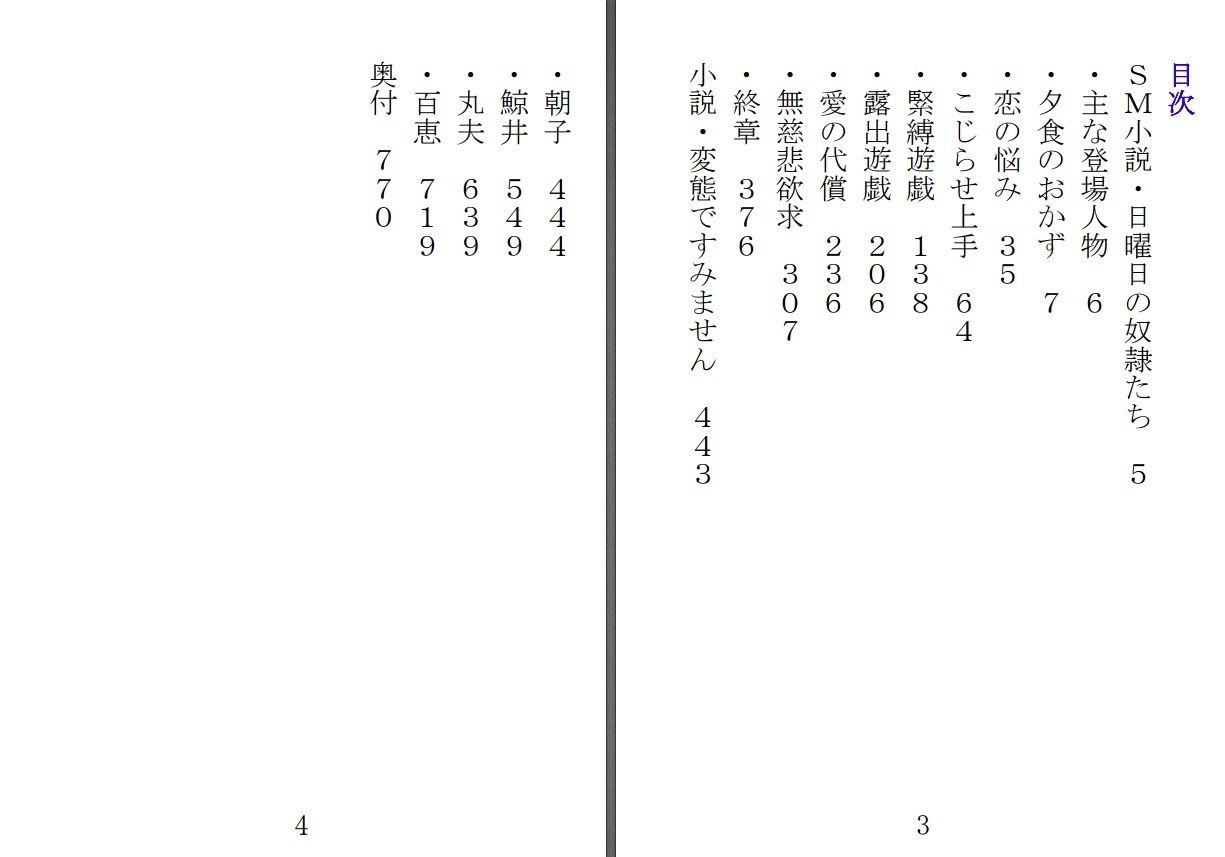 日曜日の奴●たち/変態ですみません サンプル4ページ目