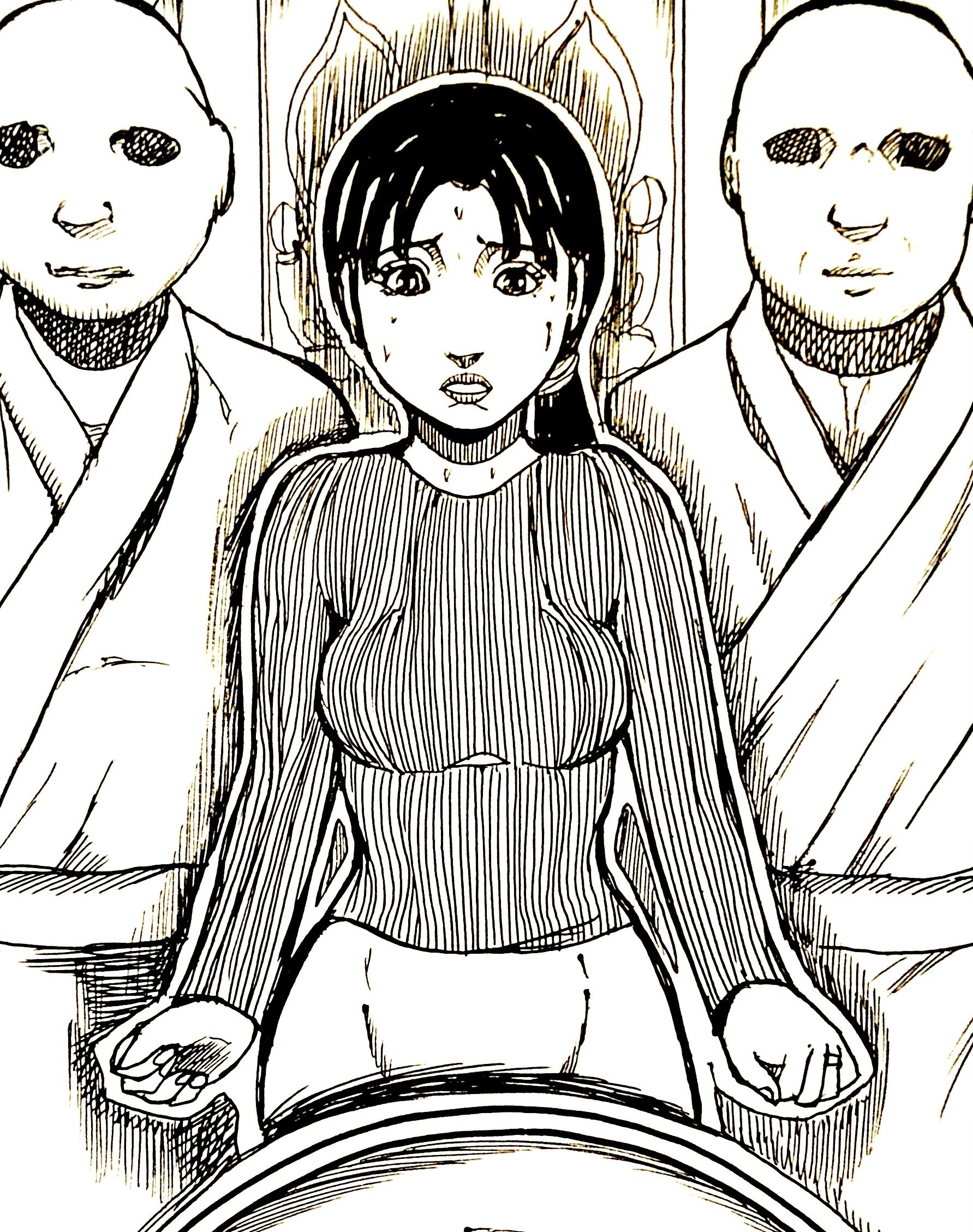 とある施設。ひと月ぶりの妻との再会。 サンプル1ページ目