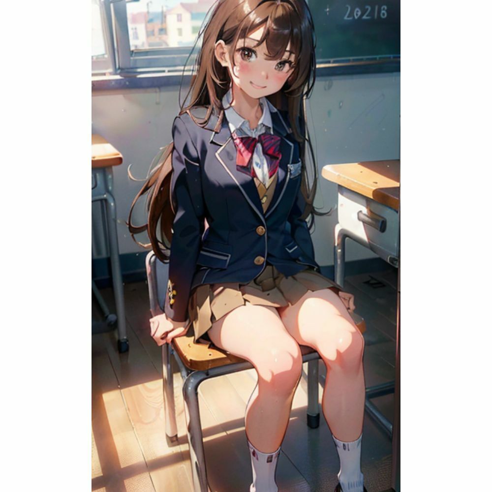 放課後の教室で美女と二人きり サンプル1ページ目