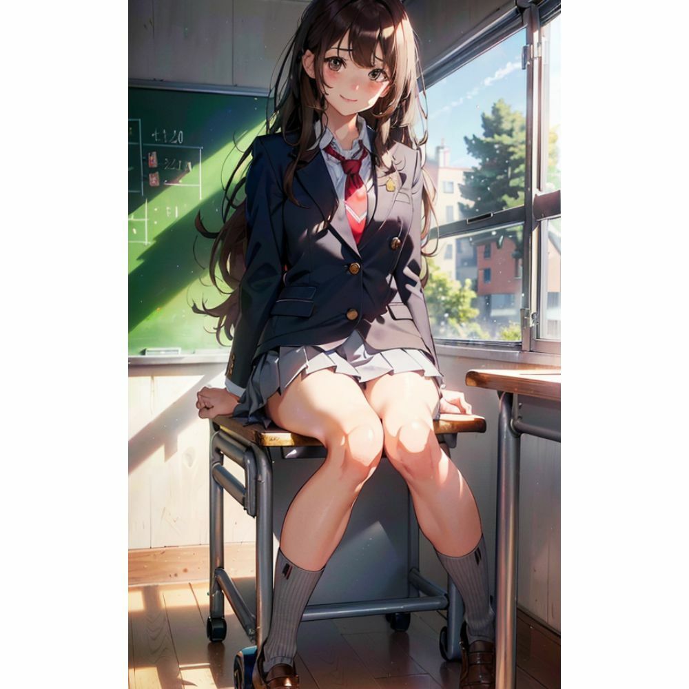 放課後の教室で美女と二人きり サンプル2ページ目