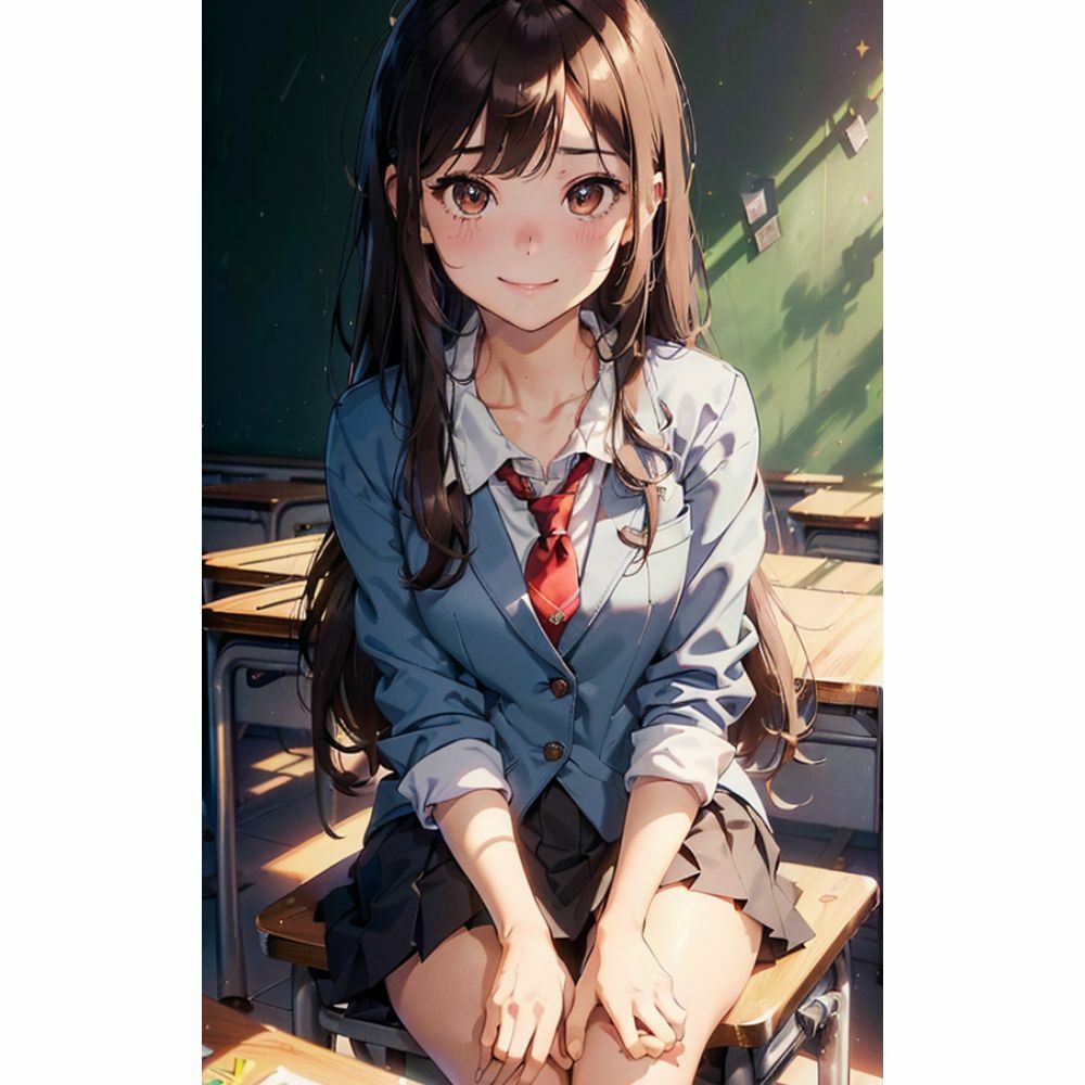 放課後の教室で美女と二人きり サンプル4ページ目