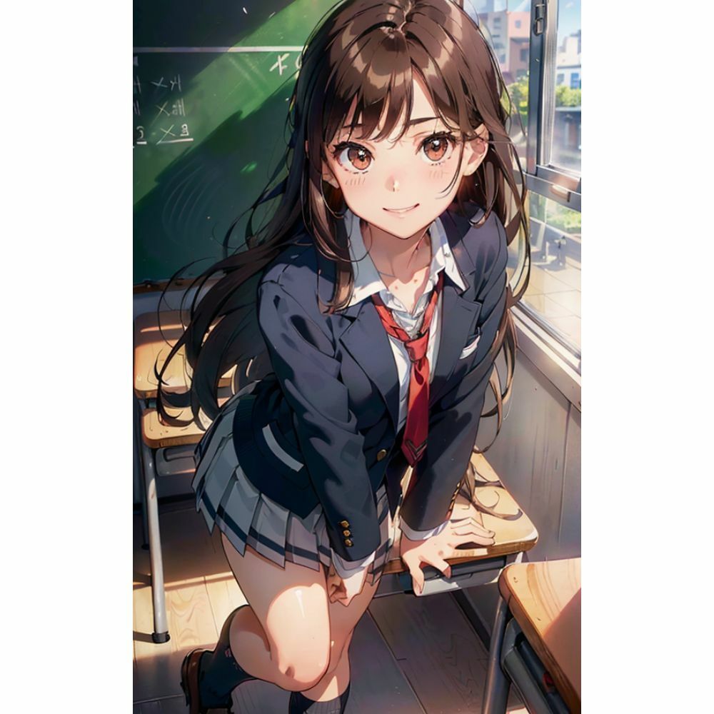 放課後の教室で美女と二人きり サンプル5ページ目