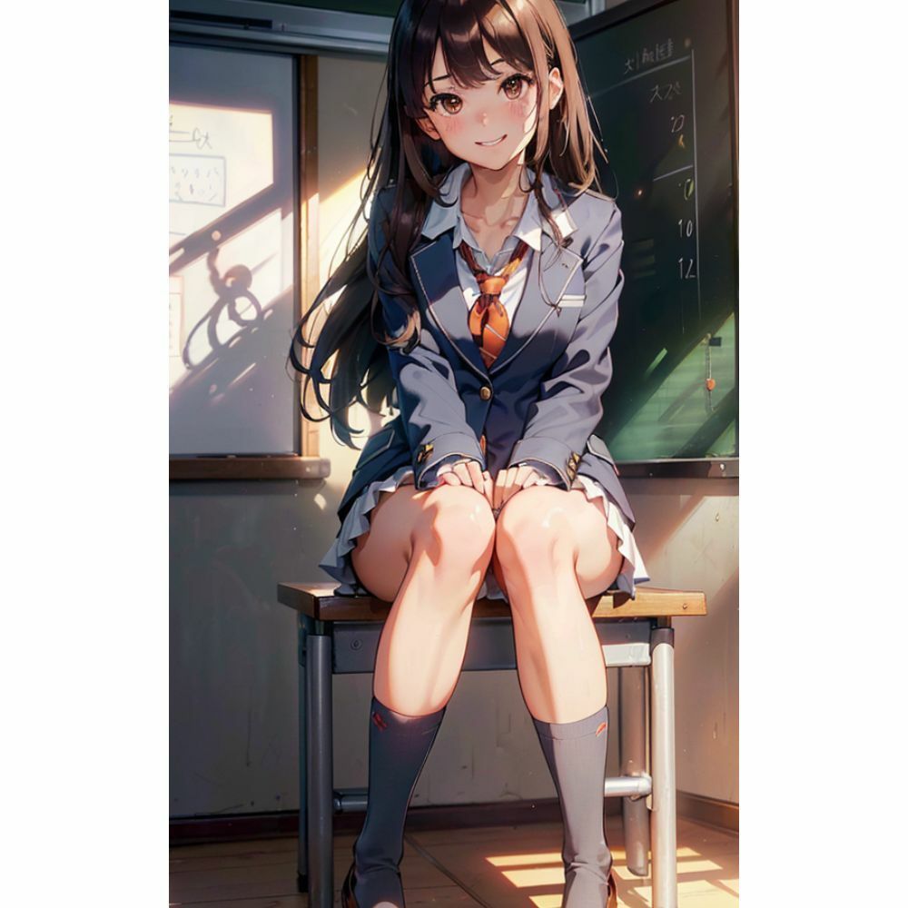 放課後の教室で美女と二人きり サンプル6ページ目