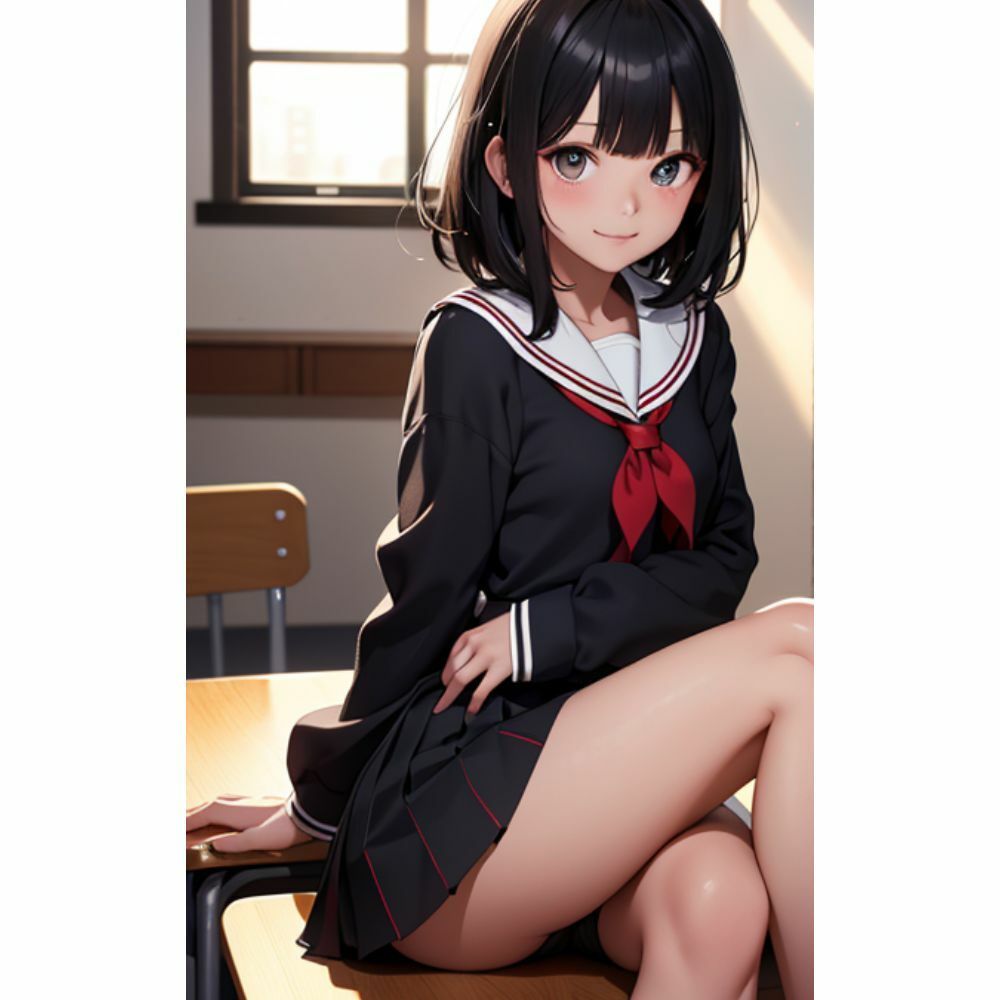 かわいい女の子がミニスカでパンチラしている サンプル5ページ目