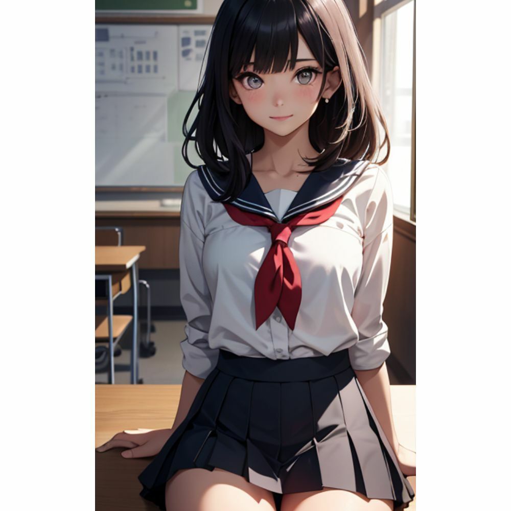 かわいい女の子がミニスカでパンチラしている サンプル8ページ目