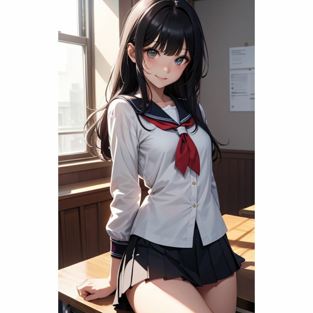 かわいい女の子がミニスカでパンチラしている サンプル9ページ目