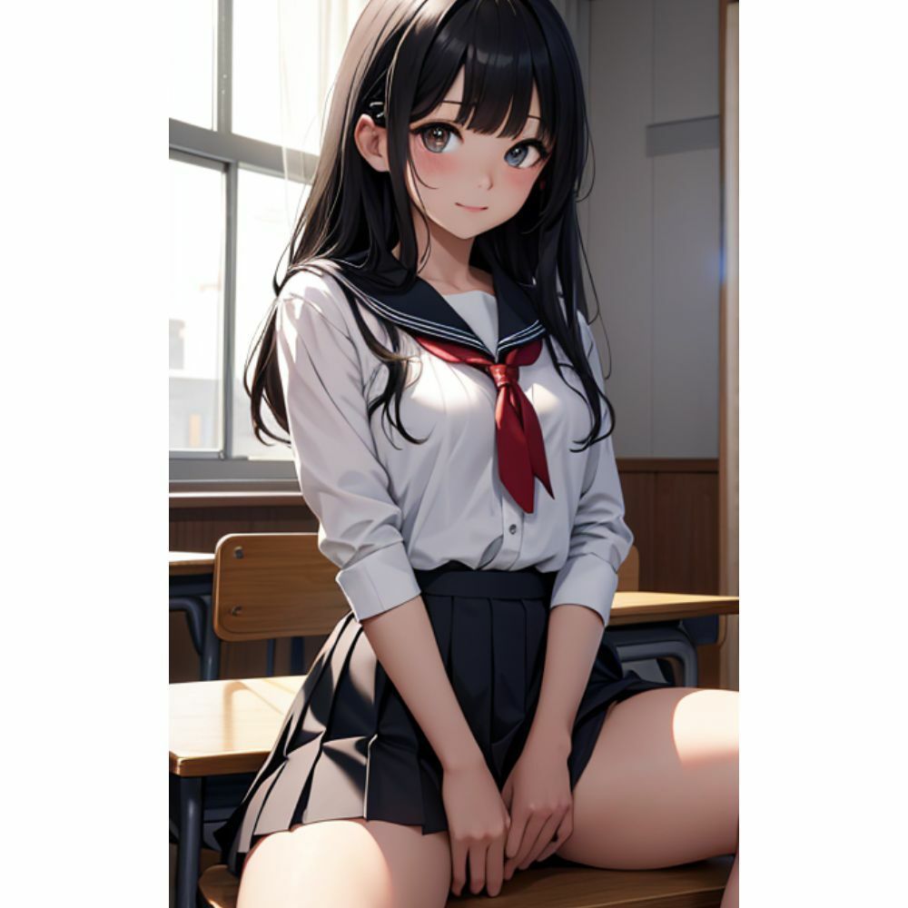 かわいい女の子がミニスカでパンチラしてくる サンプル2ページ目