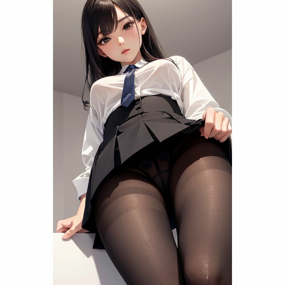 綺麗なお姉さんのパンツを下から見る:ローアングル サンプル1ページ目