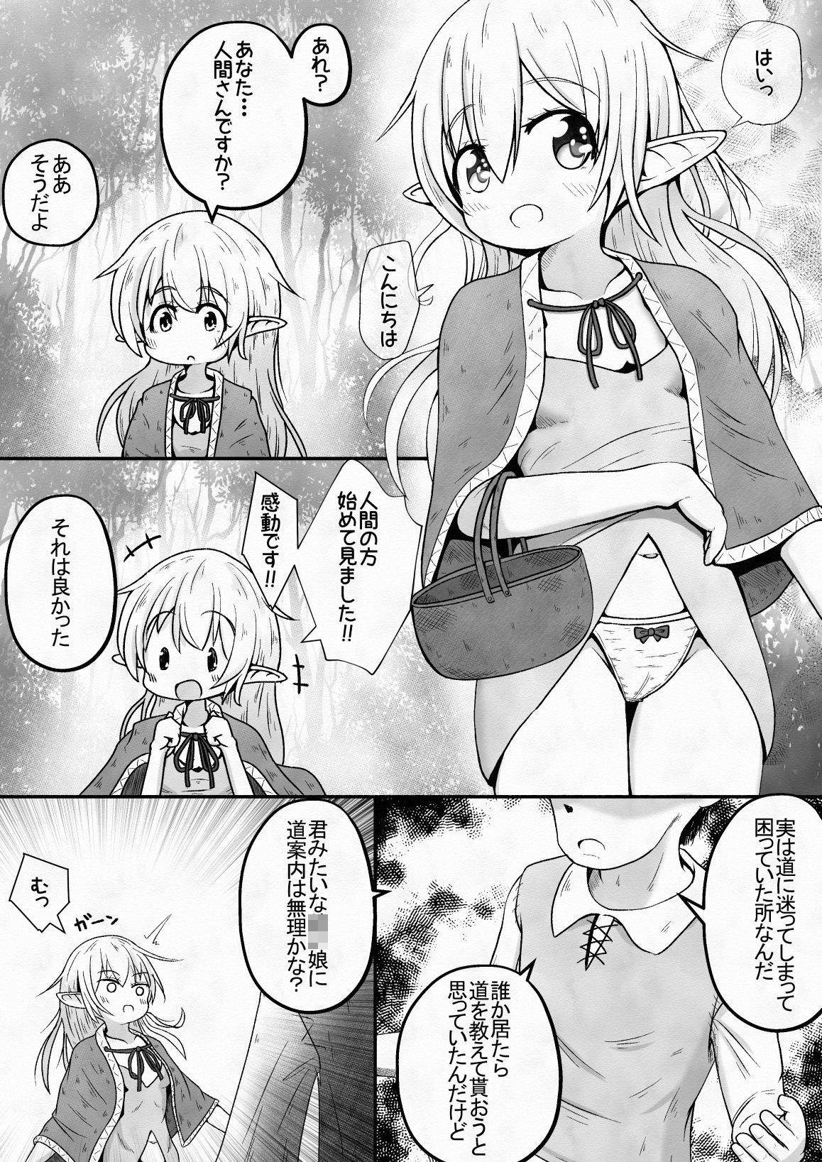 エルフの女の子を騙して誘拐し性奴●に調教するお話 サンプル2ページ目