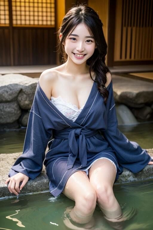 AI生成美女写真集 vol3 温泉美女 サンプル3ページ目