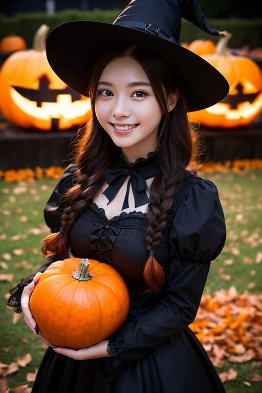 AI生成美女写真集 vol4 ハロウィン美女 サンプル5ページ目