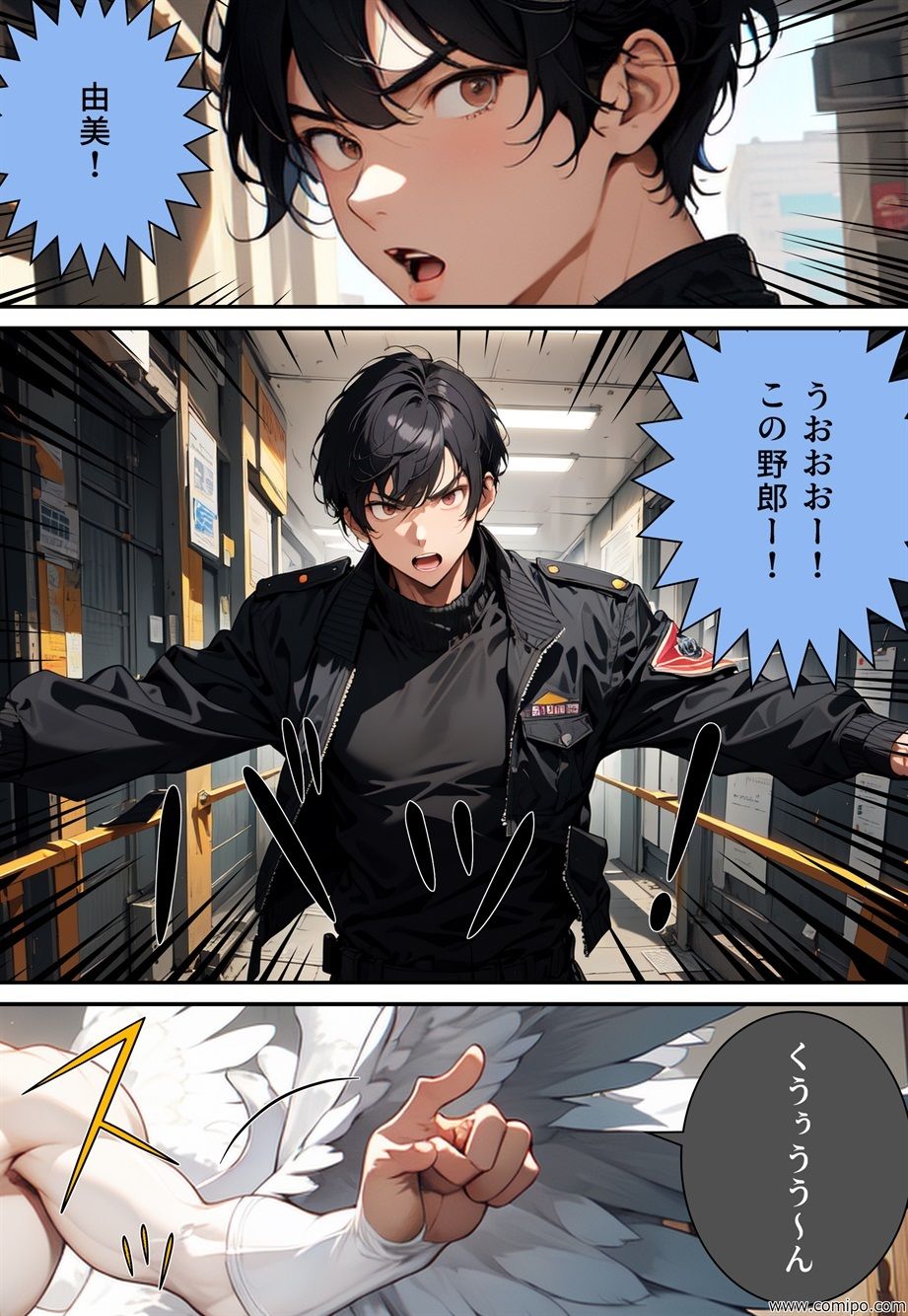 真・正義戦士ジャスティス・ボーイ 完全版 第2話「怪人・白鳥男とチュチュ」 サンプル7ページ目