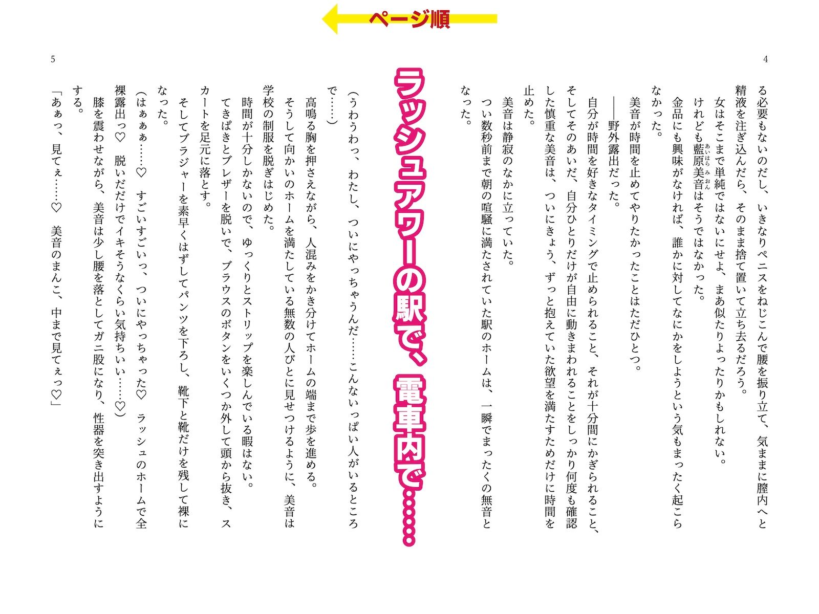 時間停止能力を手に入れて露出オナニーを満喫してたら人生終了しちゃった話 サンプル2ページ目