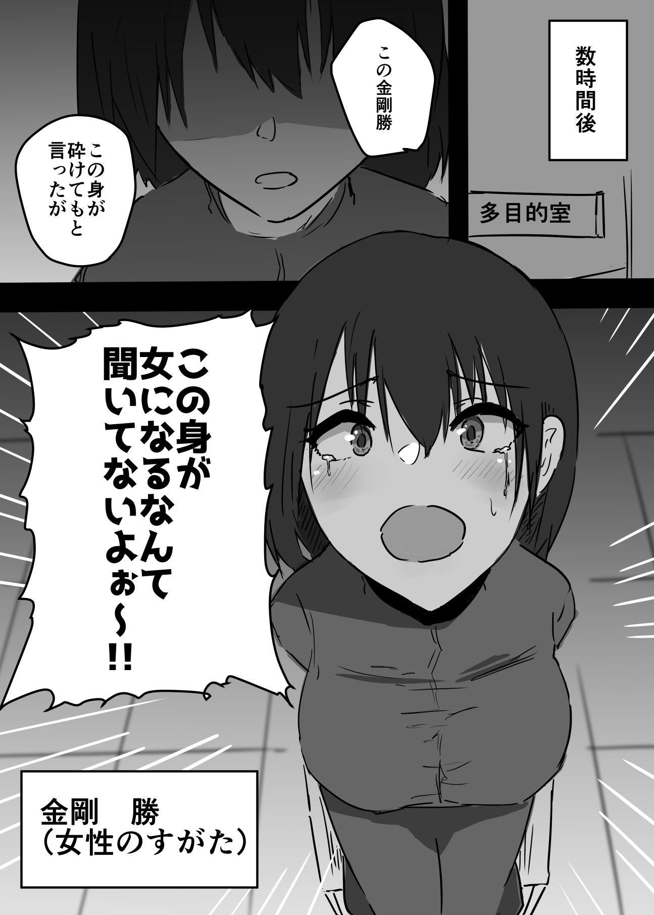 女体化した俺がメス堕ちしてセクロス部に入るまでの物語 サンプル1ページ目