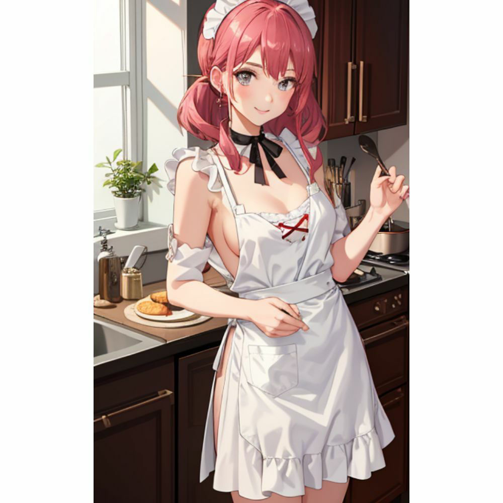 お姉さんが裸エプロンで朝食を作ってくれる サンプル4ページ目