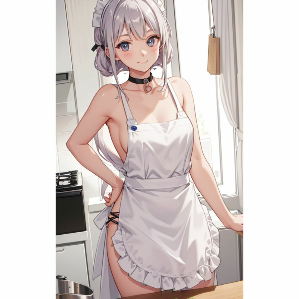 お姉さんが裸エプロンで朝食を作ってくれる サンプル5ページ目