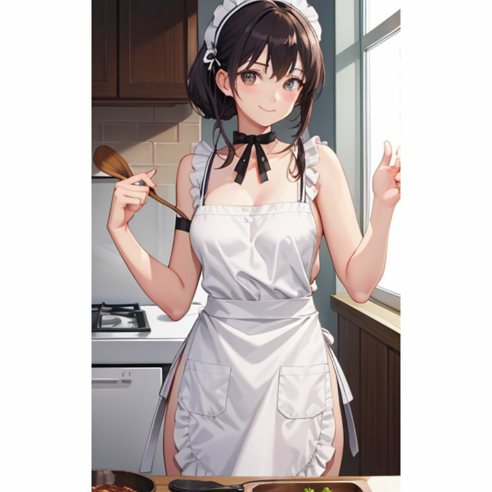 お姉さんが裸エプロンで朝食を作ってくれる サンプル6ページ目