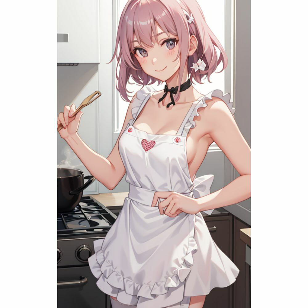お姉さんが裸エプロンで朝食を作ってくれる サンプル7ページ目