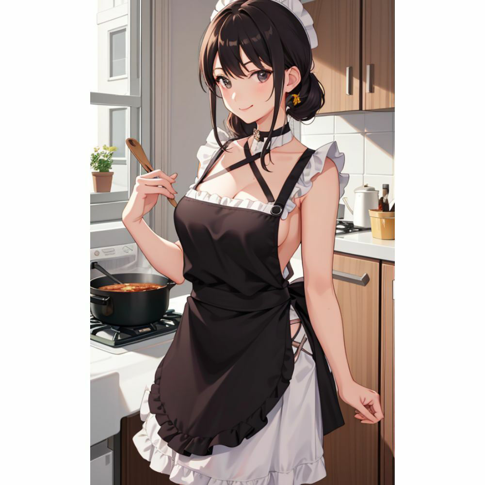 お姉さんが裸エプロンで朝食を作ってくれる サンプル8ページ目