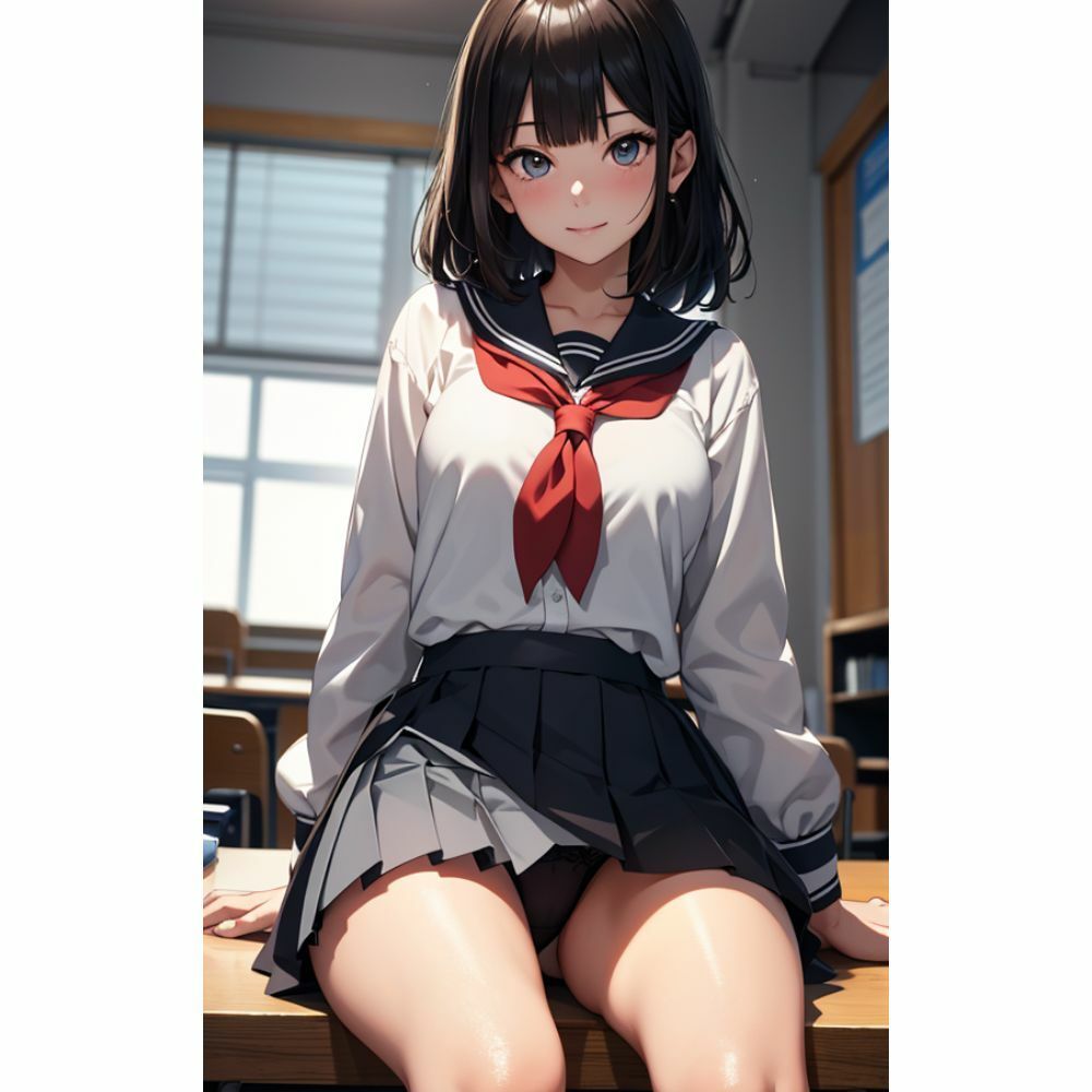 かわいい女の子がパンチラしている サンプル3ページ目