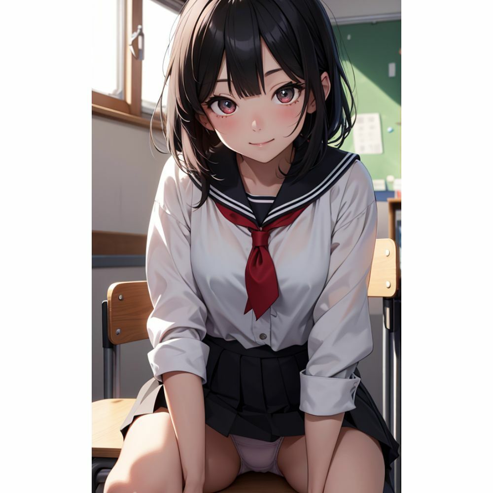 かわいい女の子がパンチラしている サンプル5ページ目