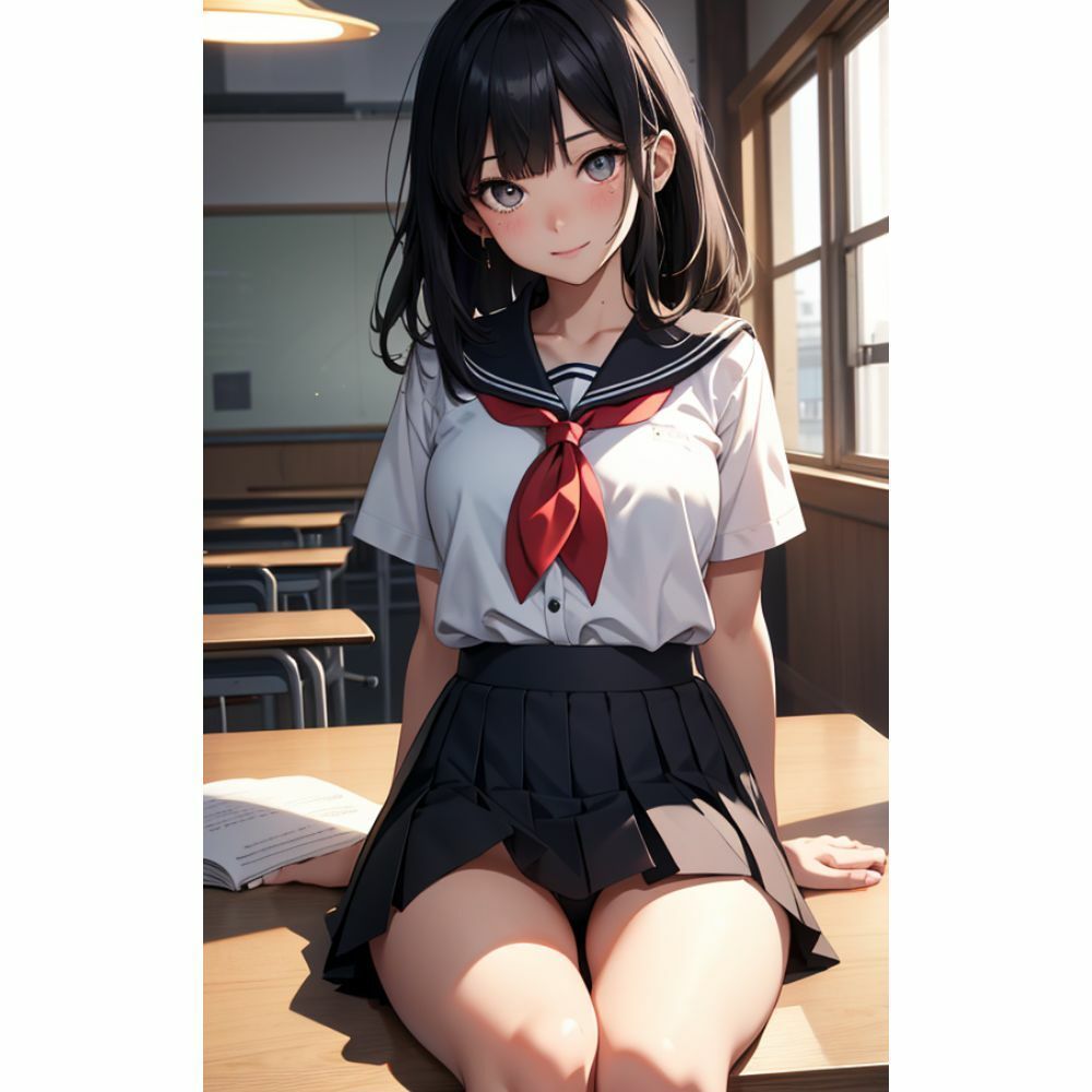 かわいい女の子がパンチラしている サンプル6ページ目