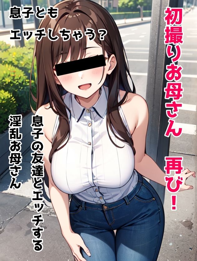 初撮りお母さん 再び！ 息子の友達とエッチする淫乱お母さん 息子ともエッチしちゃう？ サンプル1ページ目