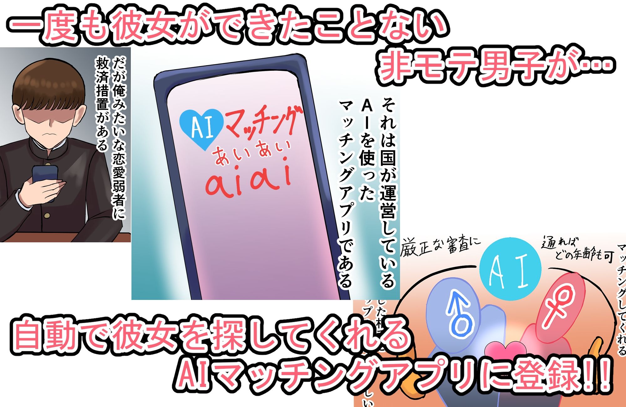 AIマッチングアプリで担任とマッチングした サンプル2ページ目