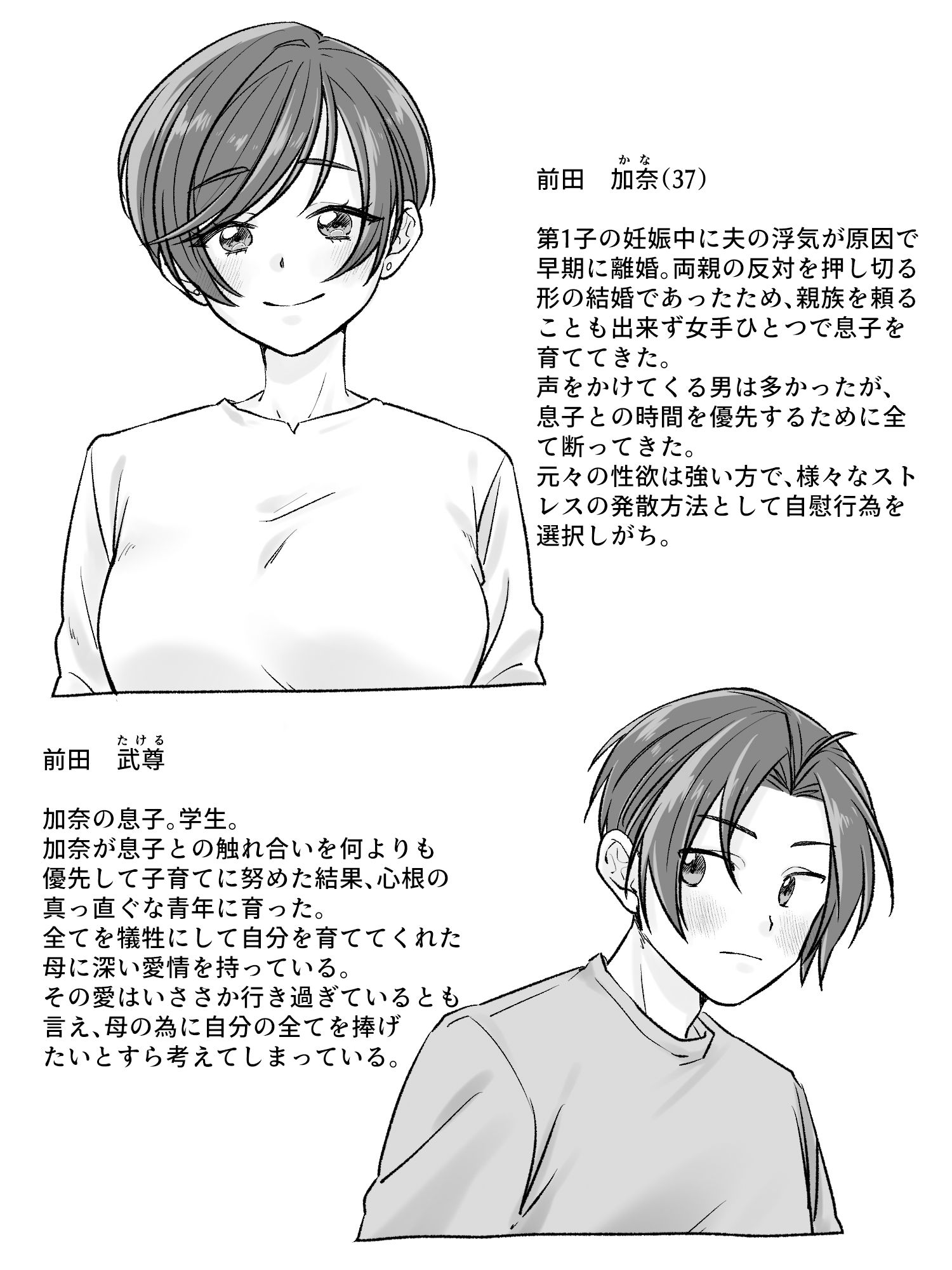 前田家の親子が相姦に至るまで 前編 サンプル1ページ目