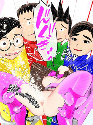 【時間停止】輝石戦隊キボンヌジャー『世界の秒針ユニコーンヘッド（前編）』 サンプル8ページ目