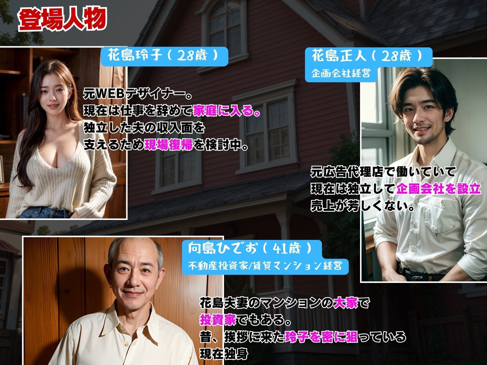人妻専従契約〜ある不動産投資家の罠にはまった夫婦〜 サンプル2ページ目