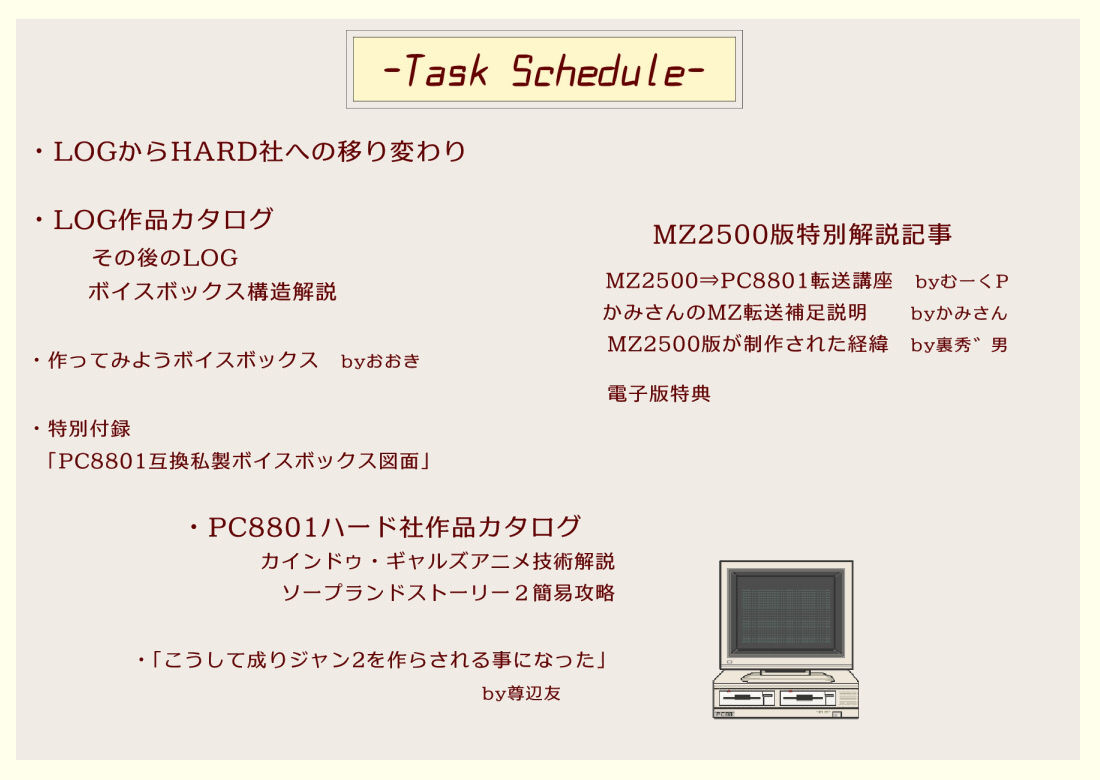 PC8801ハード社パーフェクトガイドブック サンプル9ページ目
