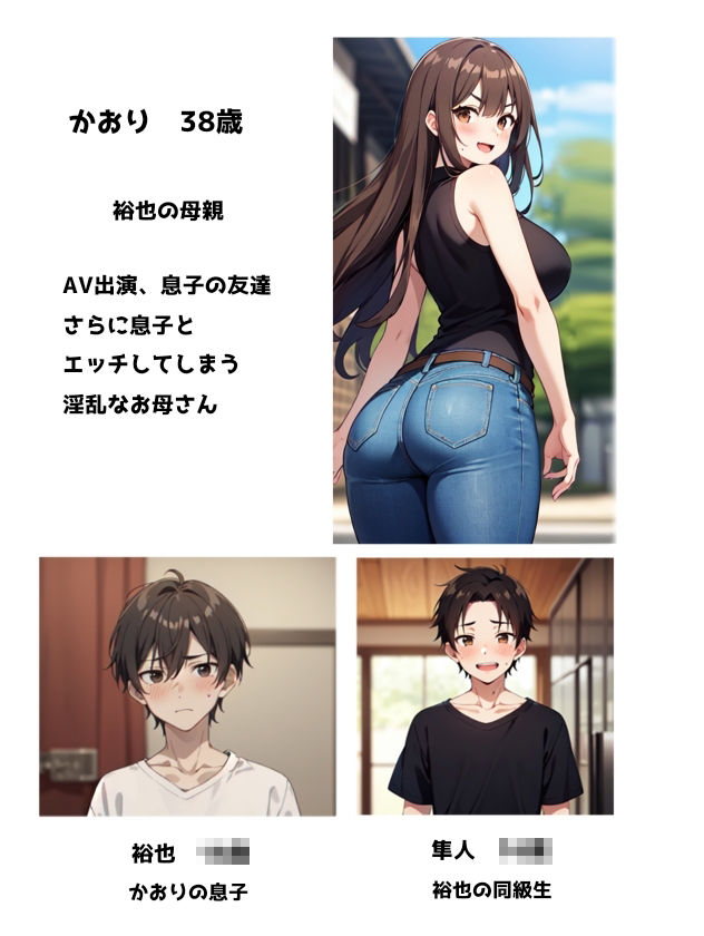 初撮りお母さん 再び2 息子のおチンチンに感じる変態お母さん サンプル2ページ目