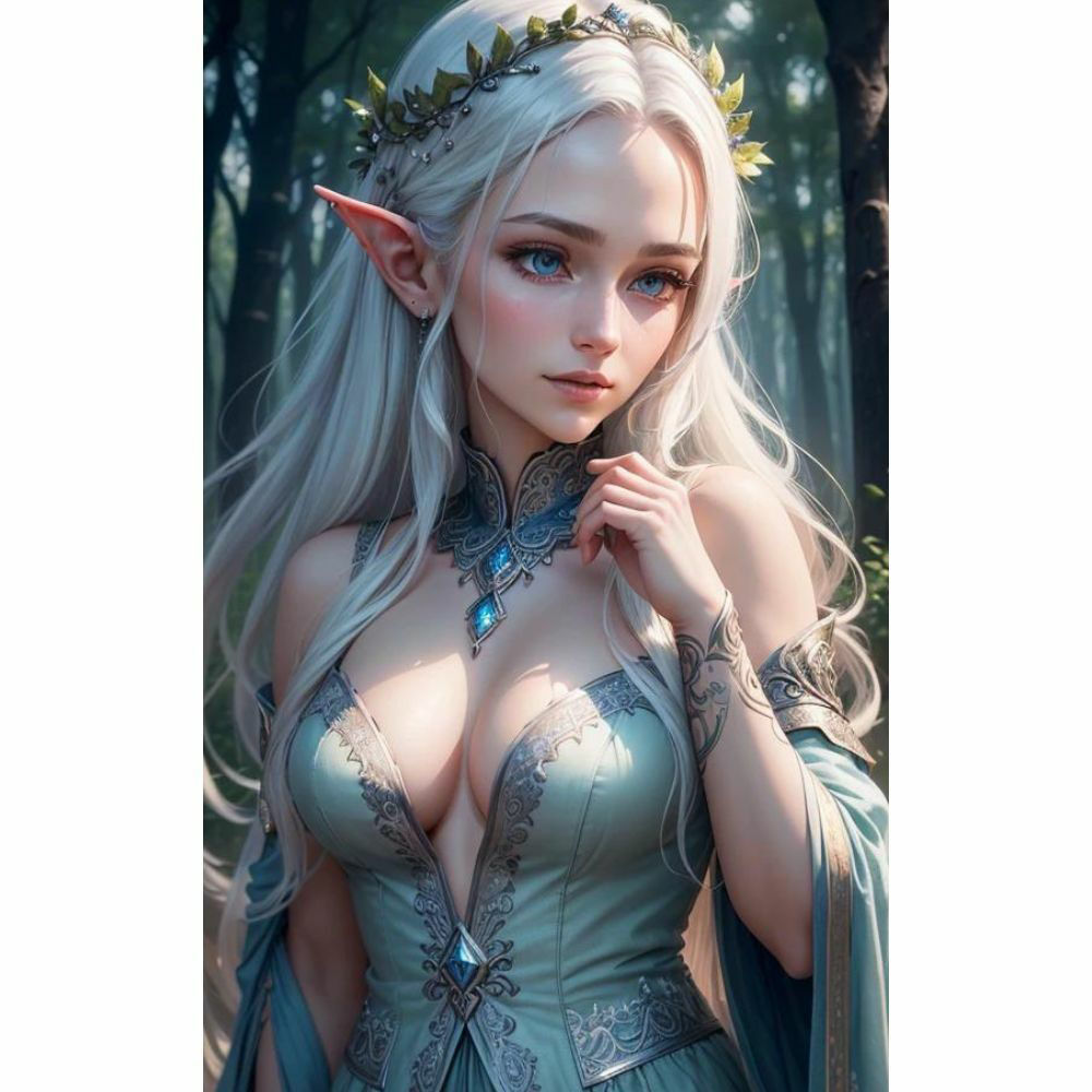 幻想の誘い:セクシー・エルフの美 サンプル3ページ目