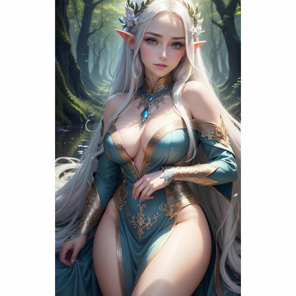 幻想の誘い:セクシー・エルフの美 サンプル8ページ目